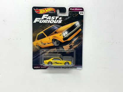 Hot Wheels Premium Fast & Furious Fast Rewind Nissan Skyline C210 1:64 Diecast