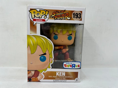 Funko Pop! Games Street Fighter #193 Ken Toys R Us Excl. Vinyl Figure Vaulted