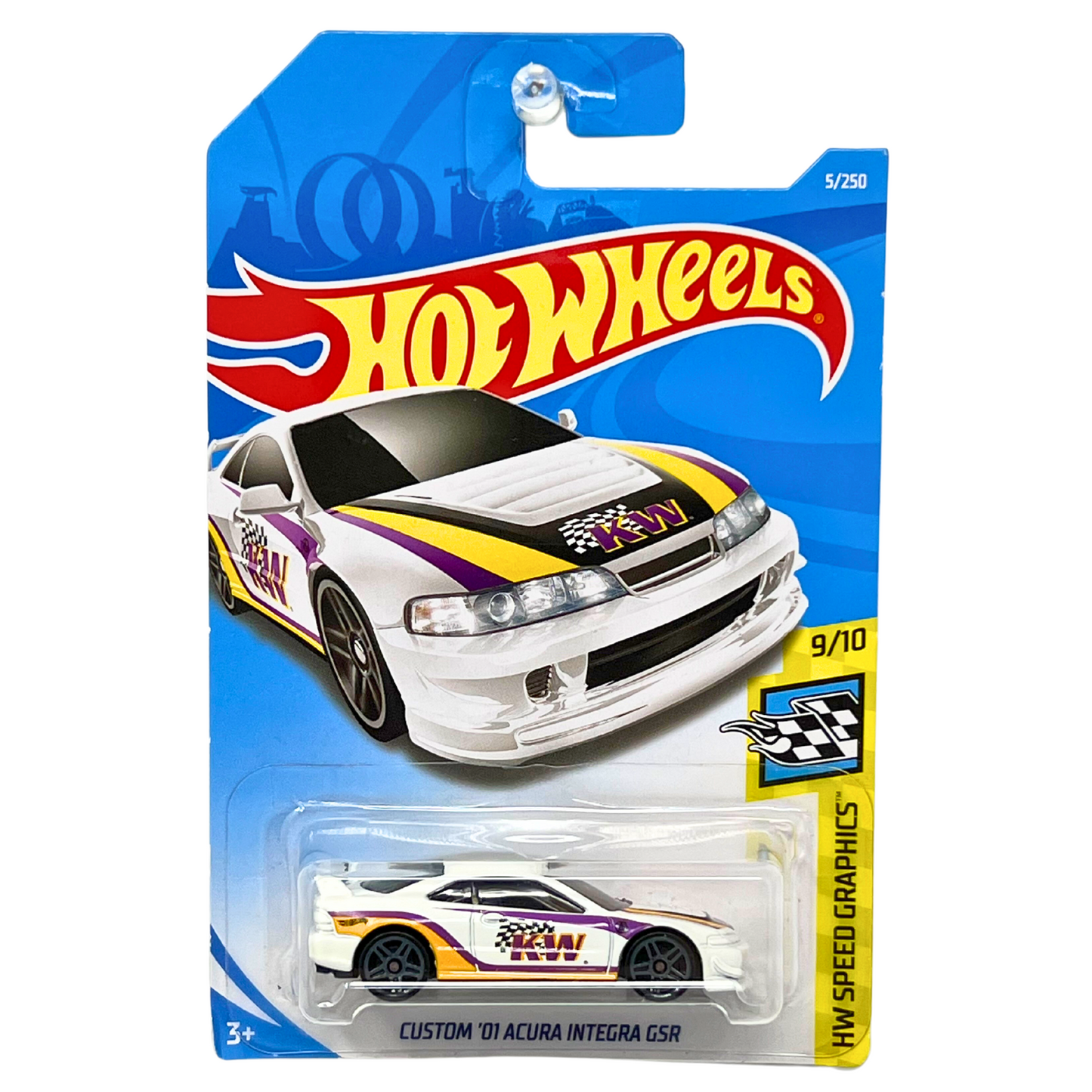 Hot Wheels HW Speed Graphics Custom '01 Acura Integra GSR JDM 1:64 Diecast White