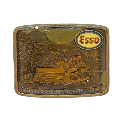 Esso Safety Excellence Construction Gas & Oil Lapel Pin