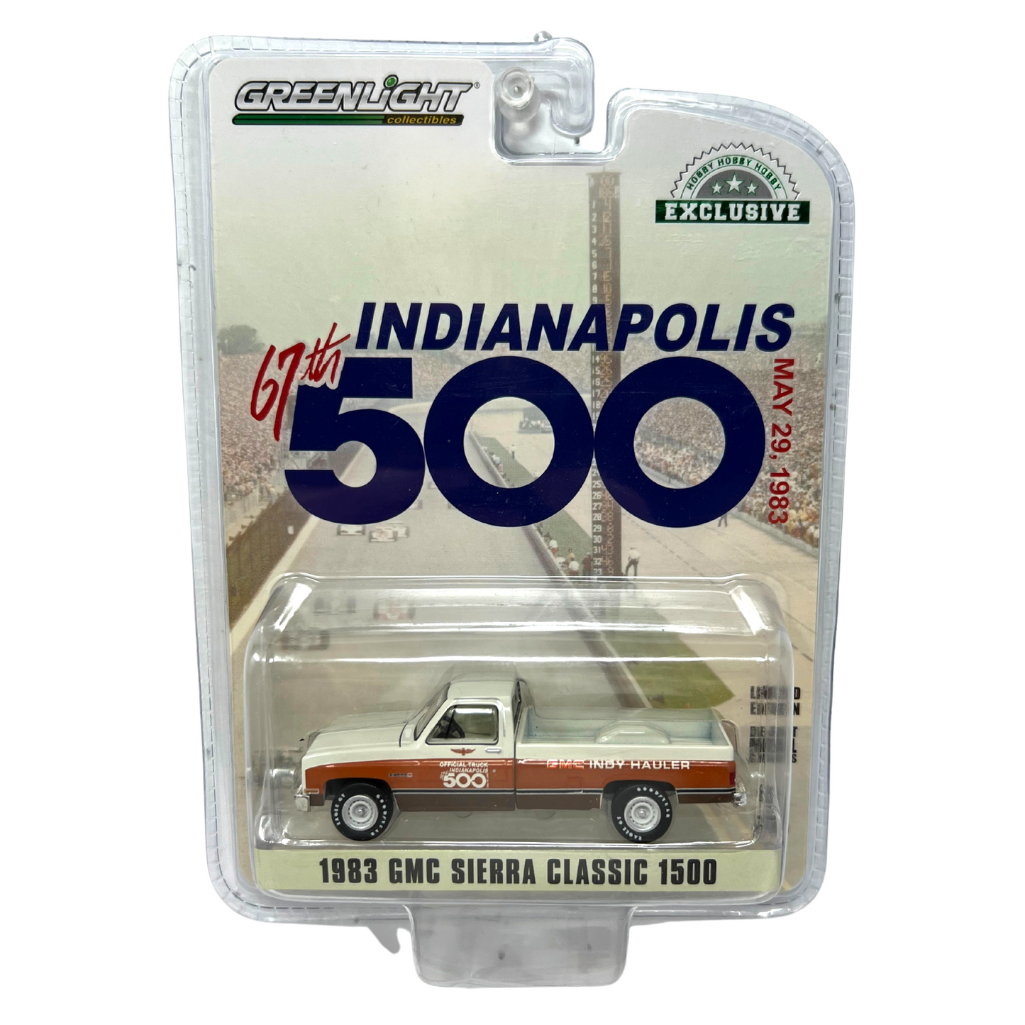 Greenlight Hobby 67th Indianapolis 500 1983 GMC Sierra Classic 1500 1:64 Diecast