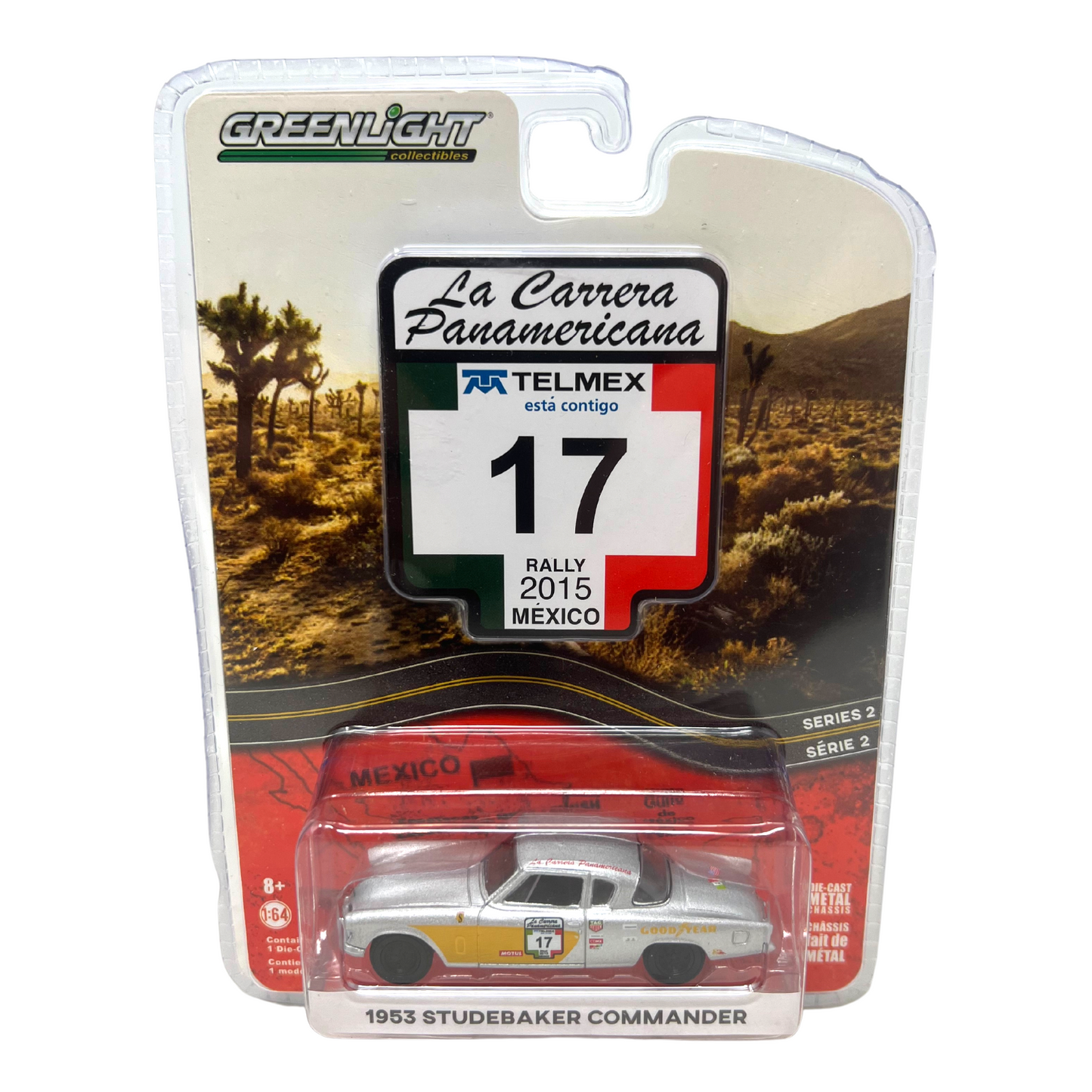 Greenlight La Carrera Panamericana 1953 Studebaker Commander 1:64 Diecast