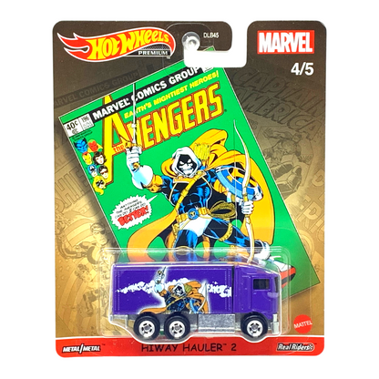 Hot Wheels Premium Marvel The Avengers Hiway Hauler 2 1:64 Diecast