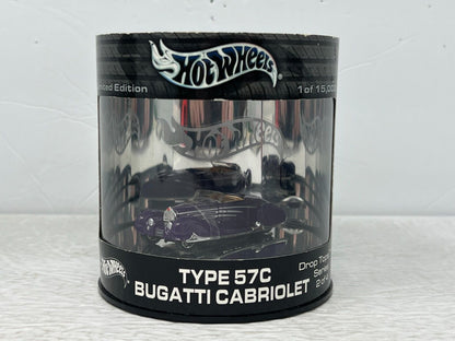 Hot Wheels Oil Can Type 57C Bugatti Cabriolet Drop Tops 1:64 Diecast