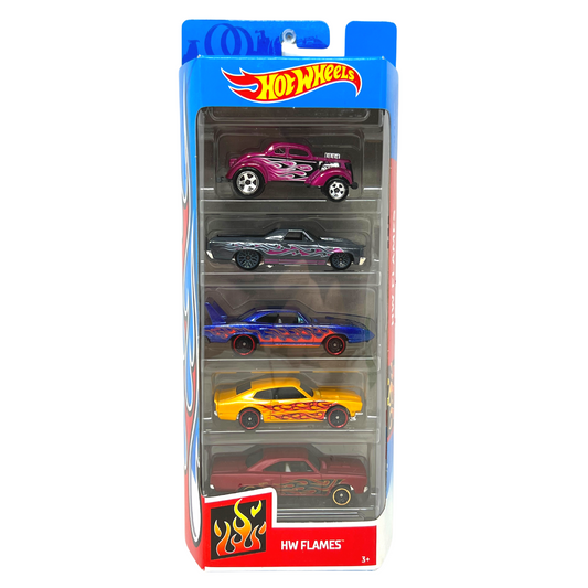 Hot Wheels 2019 HW Flames 5-Car Set 1:64 Diecast