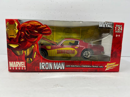 Johnny Lightning Marvel Iron Man 1970 Pontiac Firebird T/A 1:24 Diecast