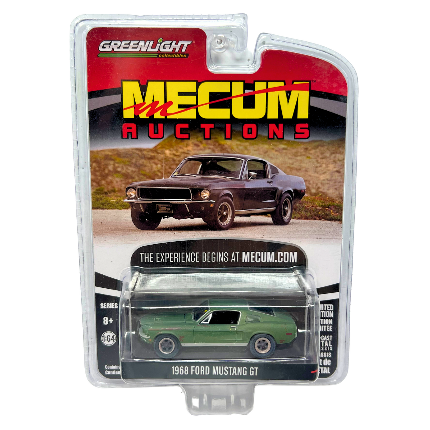 Greenlight Mecum Auctions Series 5 1968 Ford Mustang GT 1:64 Diecast