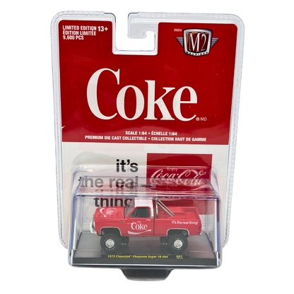 M2 Machines Coca-Cola 1973 Chevrolet Cheyenne Super 10 4x4 A07 1:64 Diecast