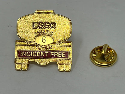 Esso Incident Free Award 6 Year Gas & Oil Lapel Pin