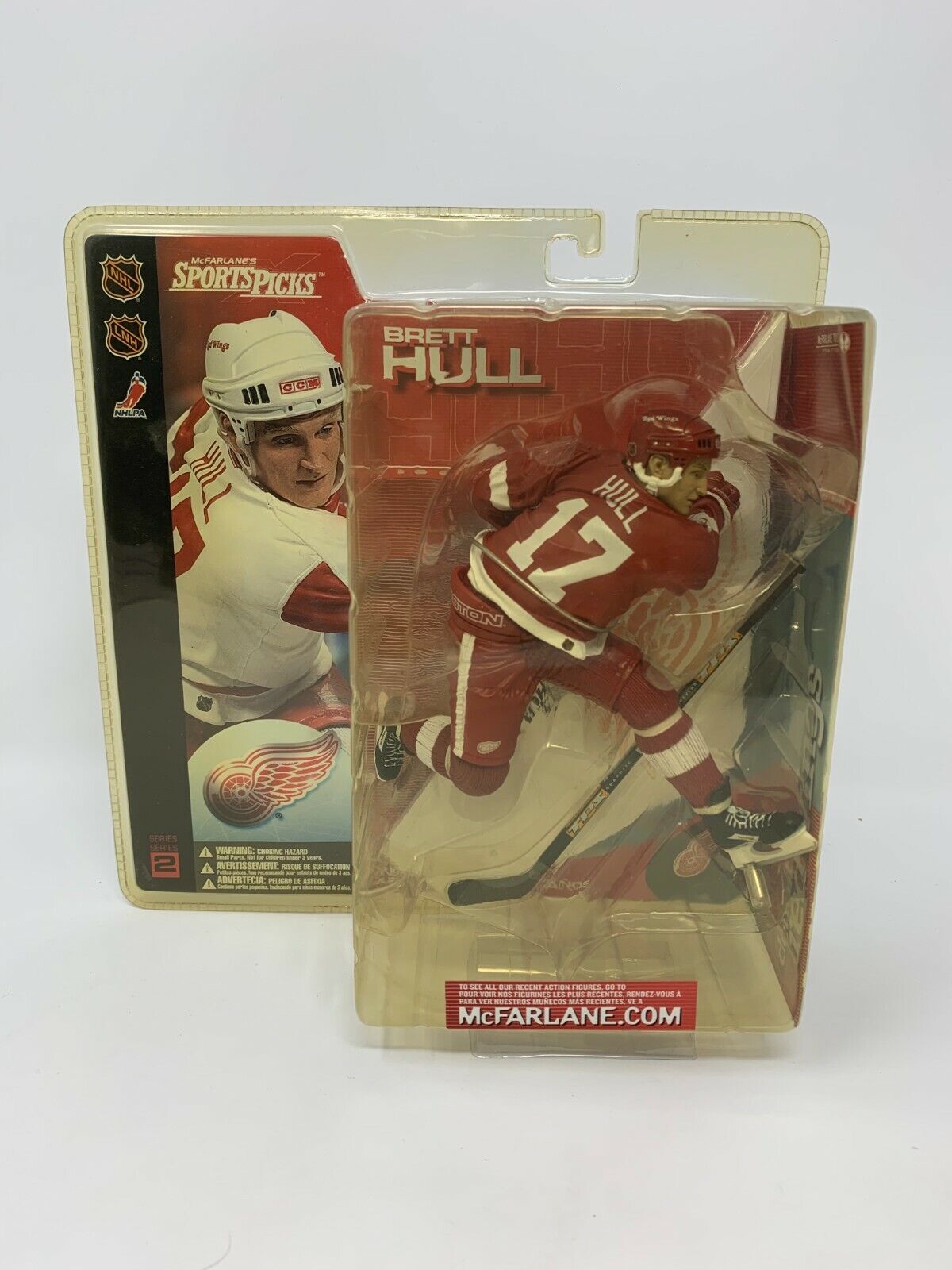 Mcfarlane NHL Brett Hull Detroit Red Wings Chase Red Jersey Series 2 Figure