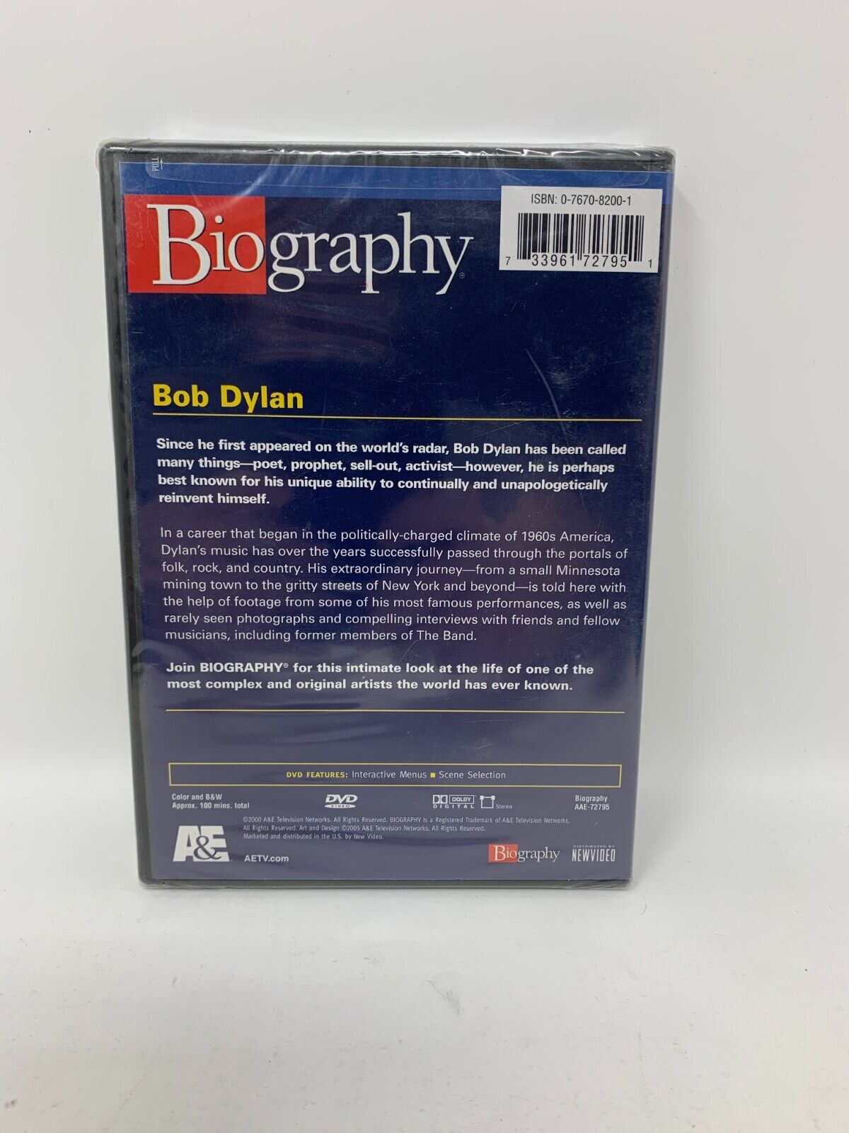 Biography: Bob Dylan - The American Troubador (DVD, 2005) Brand New and Sealed!!