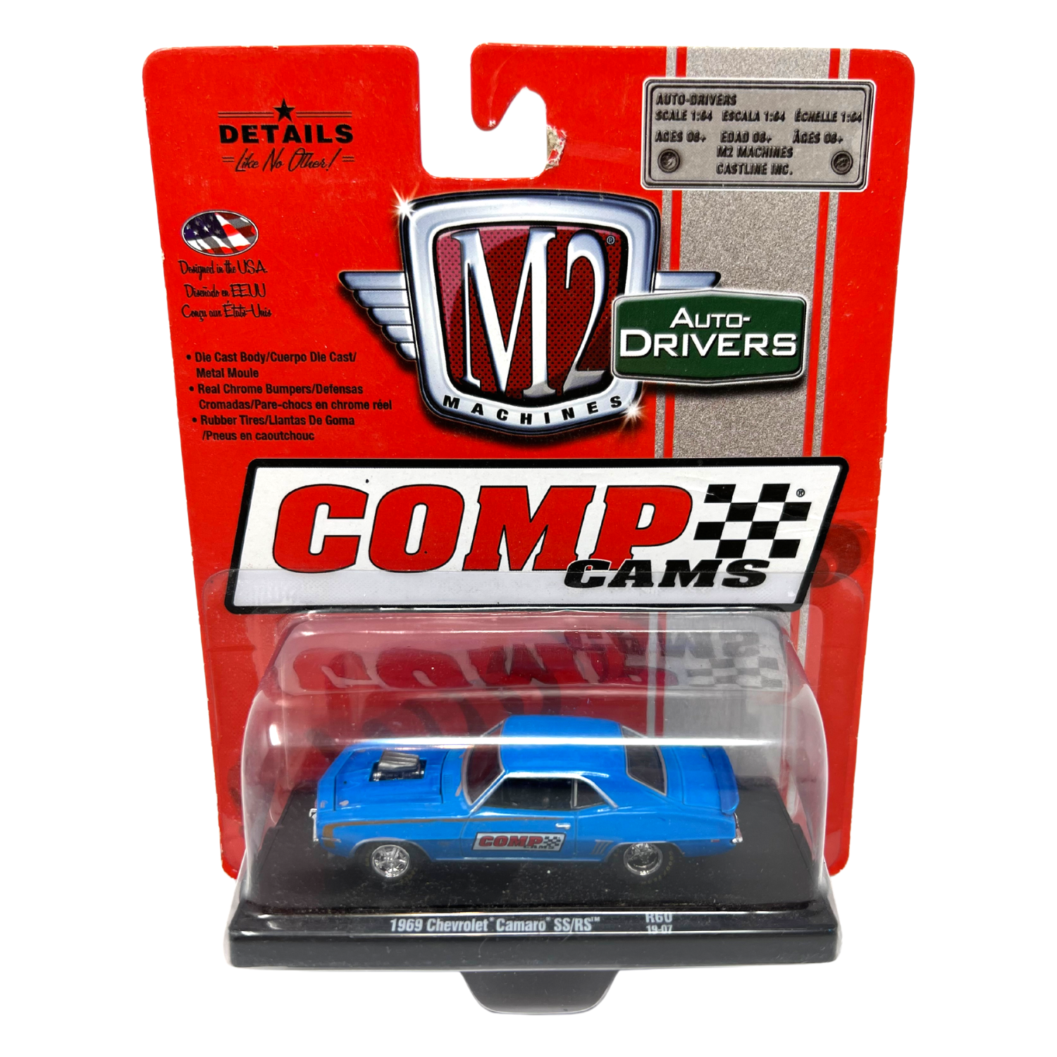 M2 Set R60 M2 Machines Auto-Drivers Comp Cams 1969 Chevrolet Camaro SS RS R60 1:6 ...