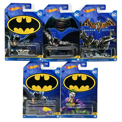 Hot Wheels DC Comics Batman 1:64 Diecast Set of 5