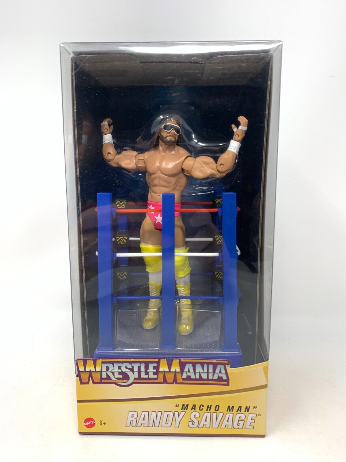 WWE Wrestlemania Celebration Macho Man Randy Savage Ring Cart Action Figure