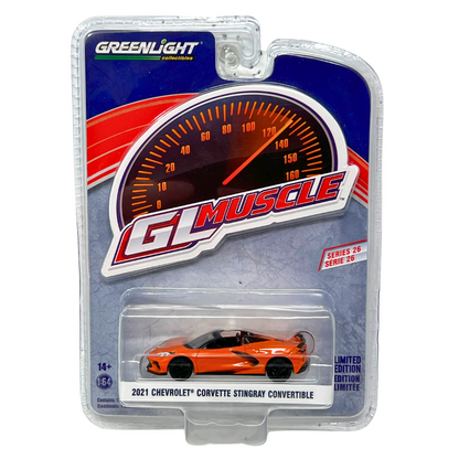 Greenlight GL Muscle 2021 Chevrolet Corvette Stingray Convertible 1:64 Diecast