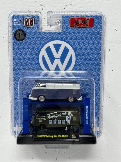 M2 Machines Auto-Lifts 1960 VW Delivery Van USA Model 1:64 Diecast