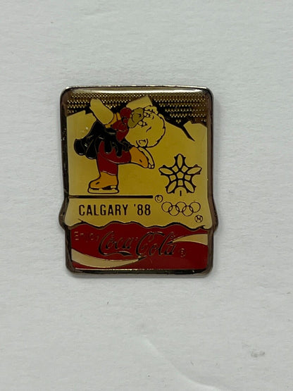 Coca Cola 1988 Calgary Winter Olympic Games (Skating) Olympics Lapel Pin