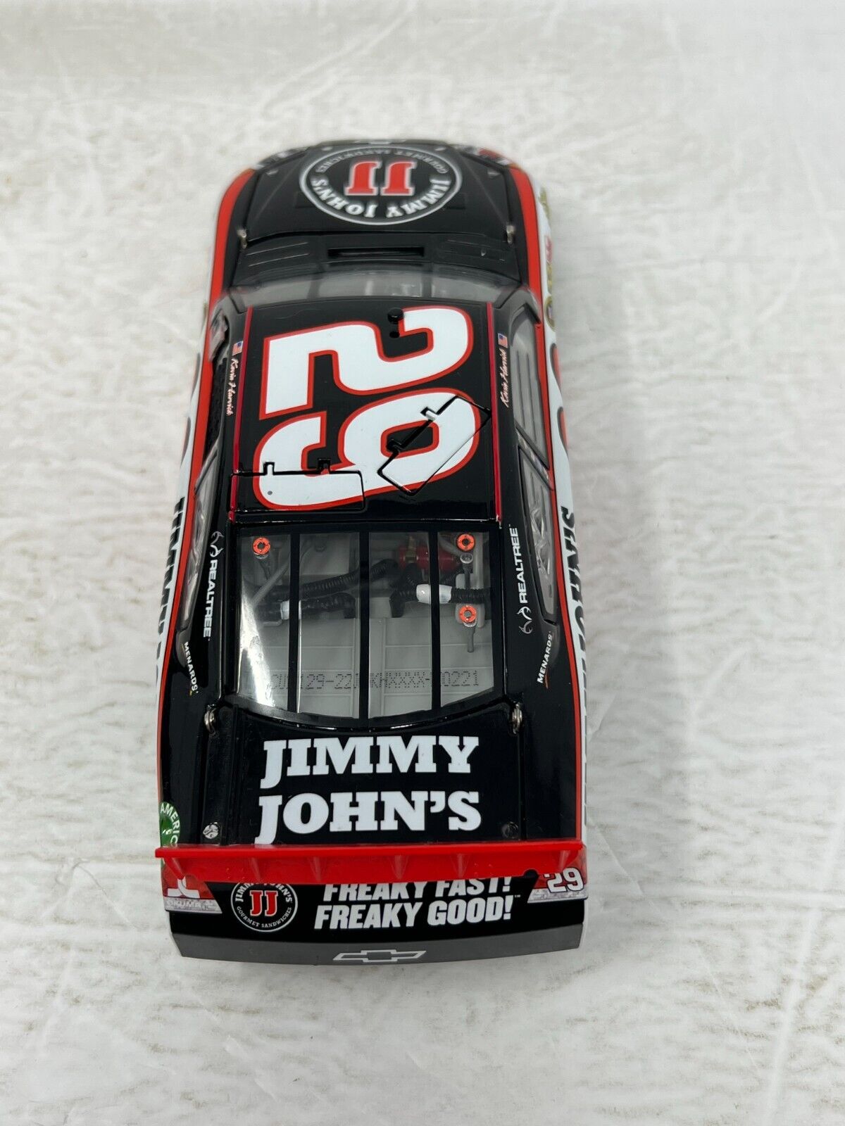 Lionel RCCA Nascar #29 Kevin Harvick Jimmy John's 2011 Chevy Impala 1:24 Diecast