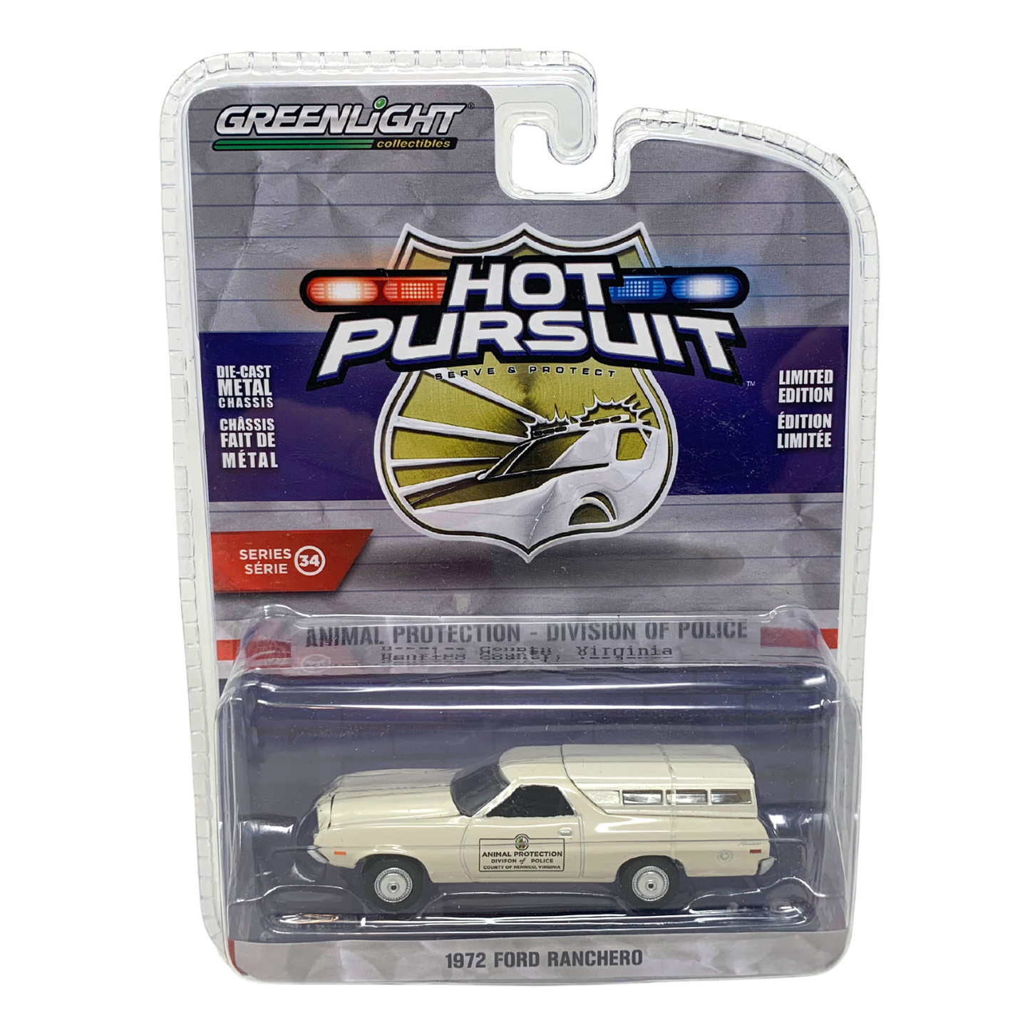 Greenlight Hot Pursuit Series 34 1972 Ford Ranchero 1:64 Diecast