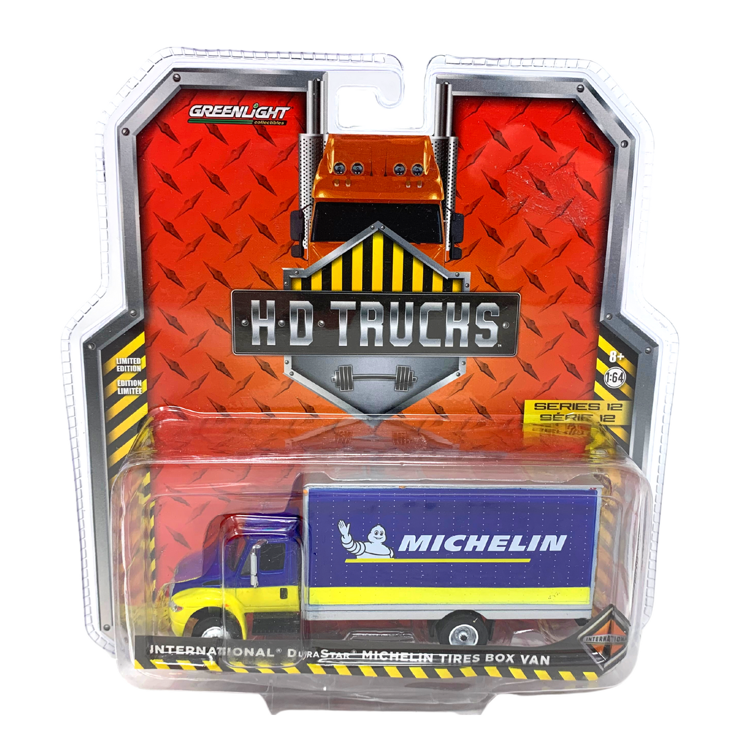 Greenlight HD Trucks International Durastar Michelin Box Van 1:64 Diecast