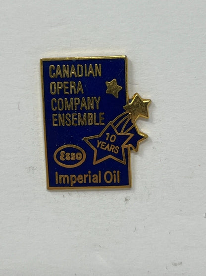 Esso Imperial Oil Canadian Opera Company Ensemble 10 Years Gas & Oil Lapel Pin