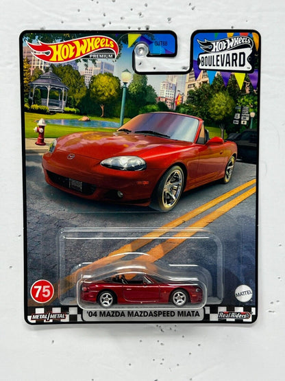 Hot Wheels Premium Boulevard '04 Mazda Mazdaspeed Miata 1:64 Diecast