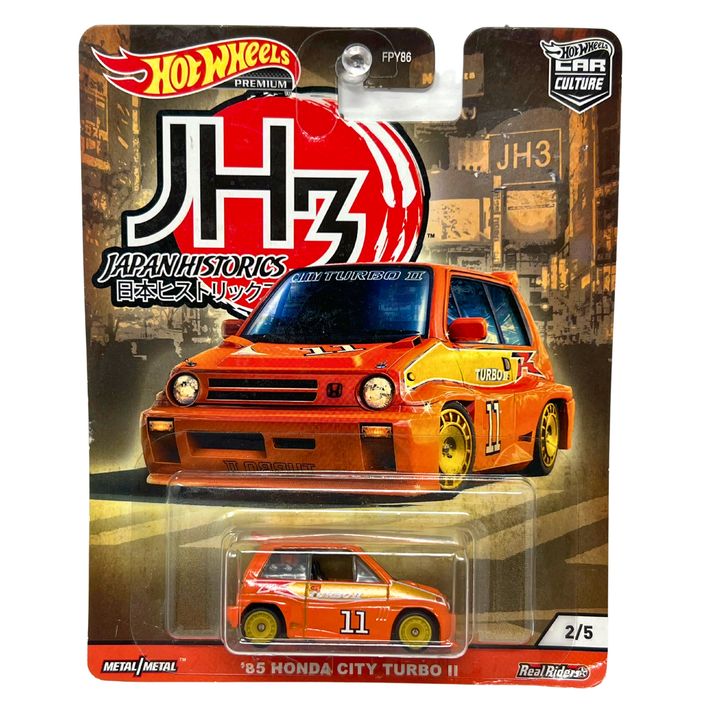 Hot Wheels Premium Japan Historics 3 '85 Honda City Turbo II 1:64 Diecast