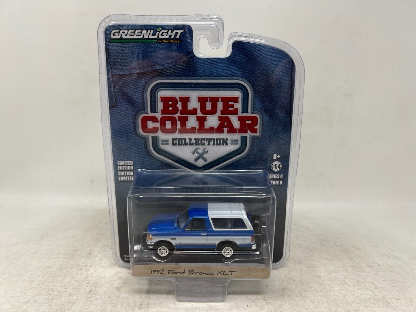 Greenlight Blue Collar Collection Series 8 1992 Ford Bronco XLT 1:64 Diecast