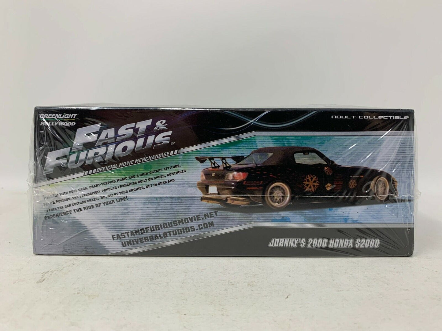 Greenlight Hollywood Fast & Furious Johnny's 2000 Honda S2000 1:43 Diecast