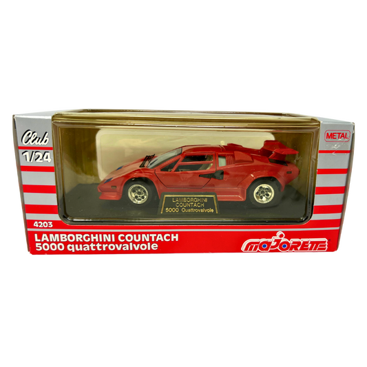 Majorette Club Lamborghini Countach 5000 quattrovalvole 1:24 Diecast