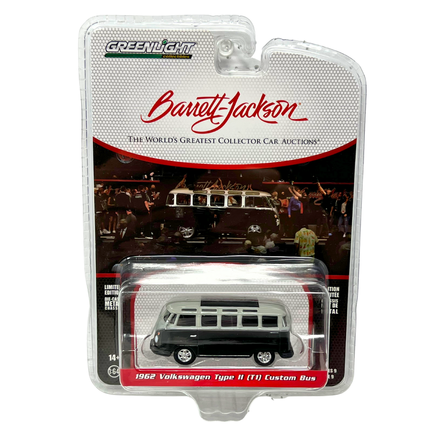 Greenlight Barrett-Jackson 1962 Volkswagen Type II (T1) Custom Bus 1:64 Diecast