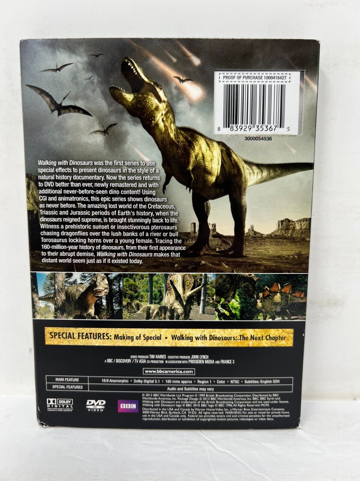 Walking With Dinosaurs: Season 1 (DVD, 2013) BBC Earth Documentary Good Shape!!!