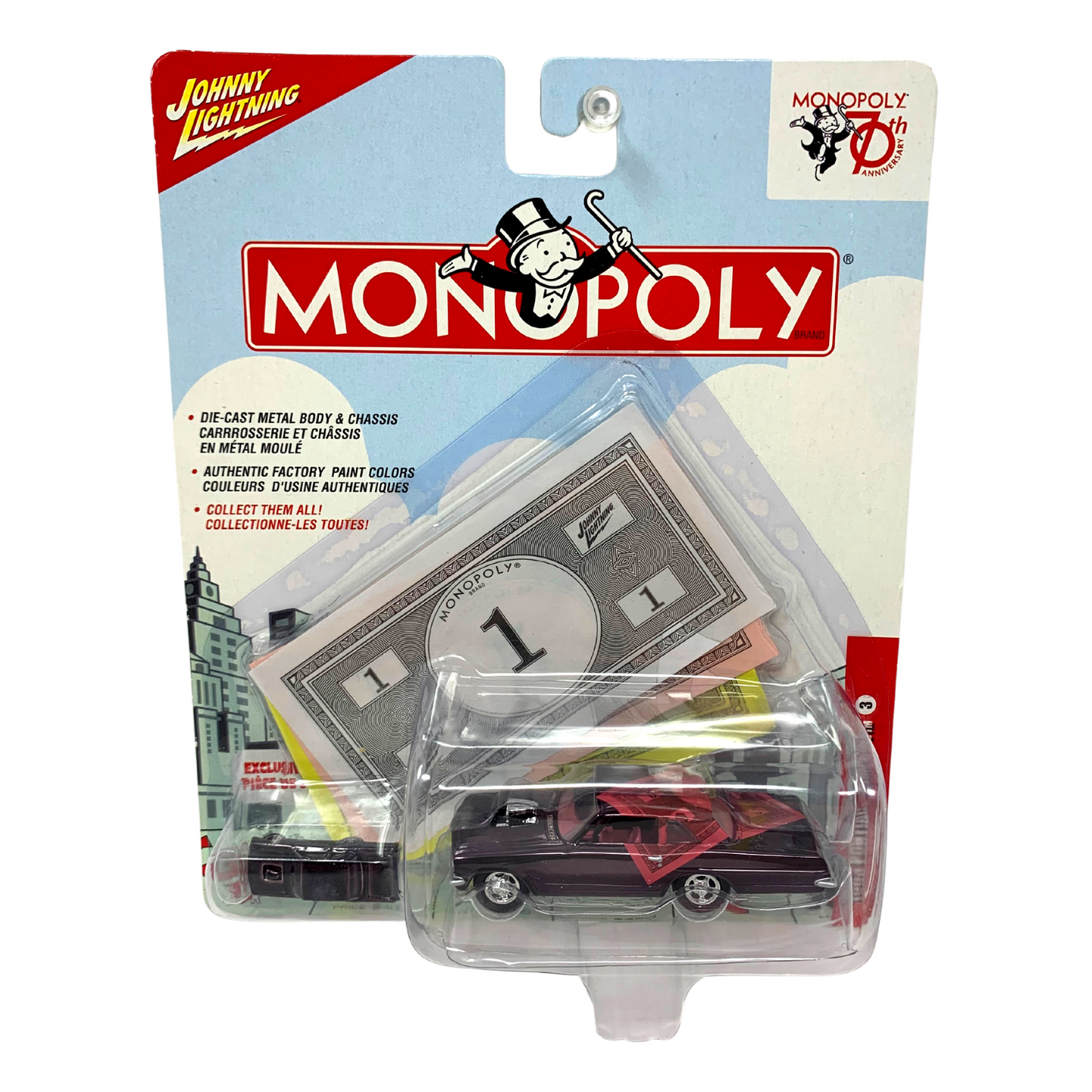 Johnny Lightning Monopoly 70th Anniversary 1963 Pontiac Tempest 1:64 Diecast