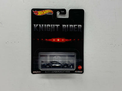 Hot Wheels Premium Knight Rider K.I.T.T. Super Pursuit Mode POP Culture 1:64 Diecast
