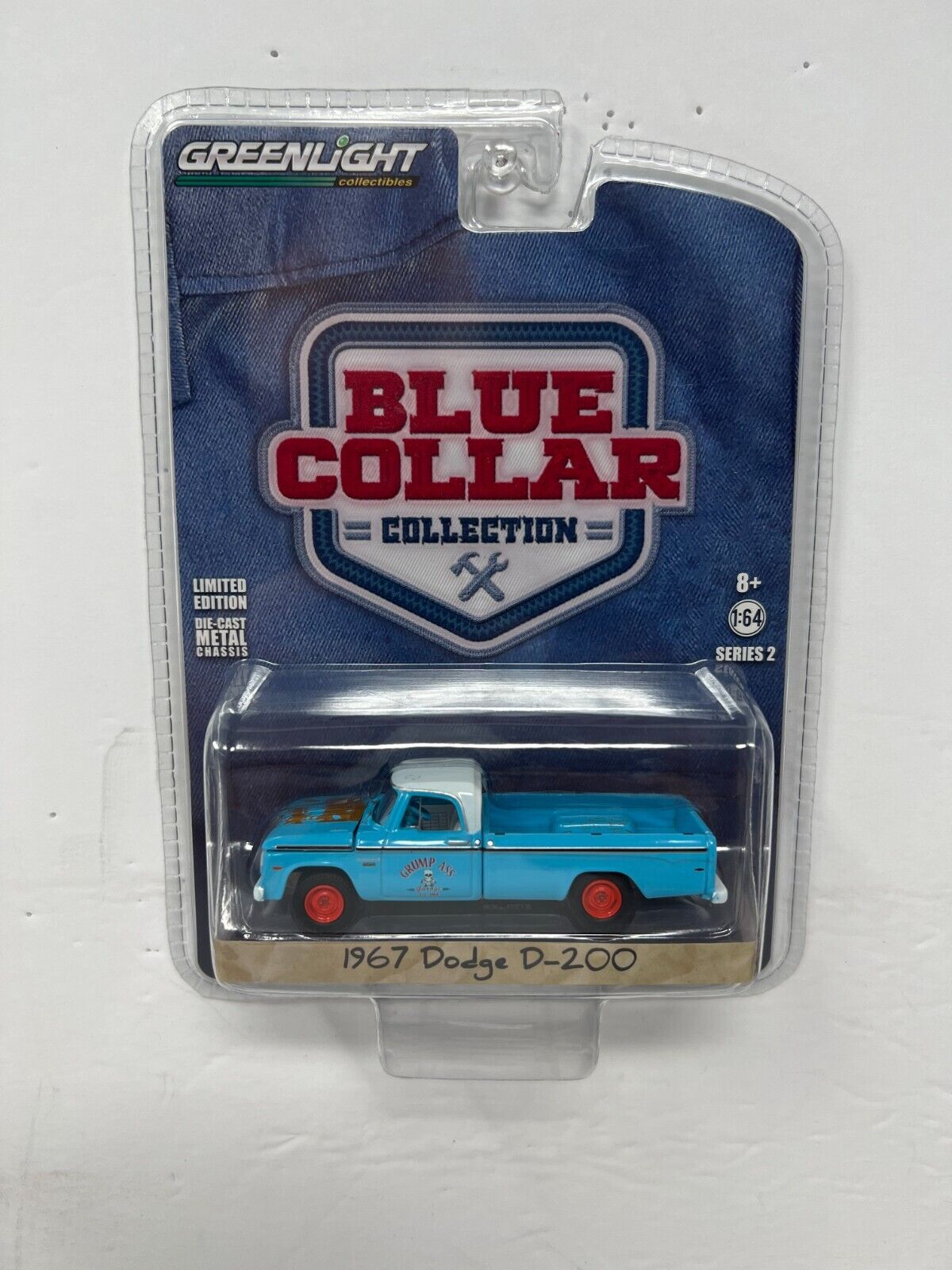 Greenlight Blue Collar 1967 Dodge D-200 1:64 Diecast
