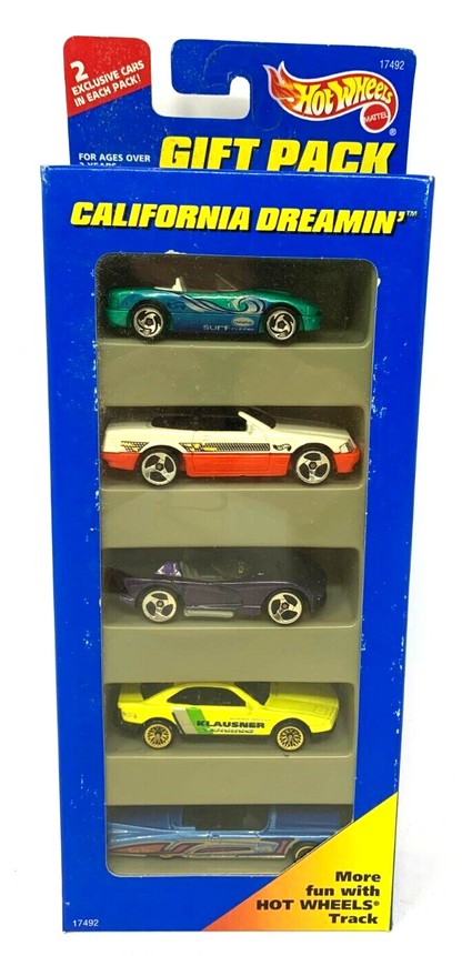 Hot Wheels California Dreamin' 5 Car Gift Pack 1:64 Diecast