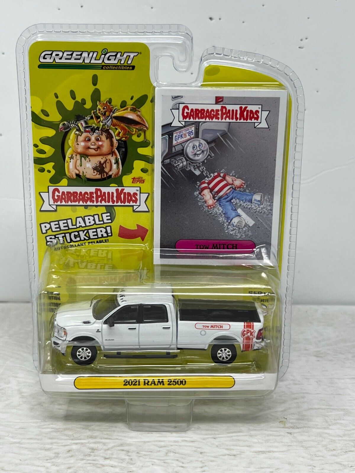 Greenlight Garbage Pail Kids Tow Mitch 2021 Dodge Ram 1500 1:64 Diecast