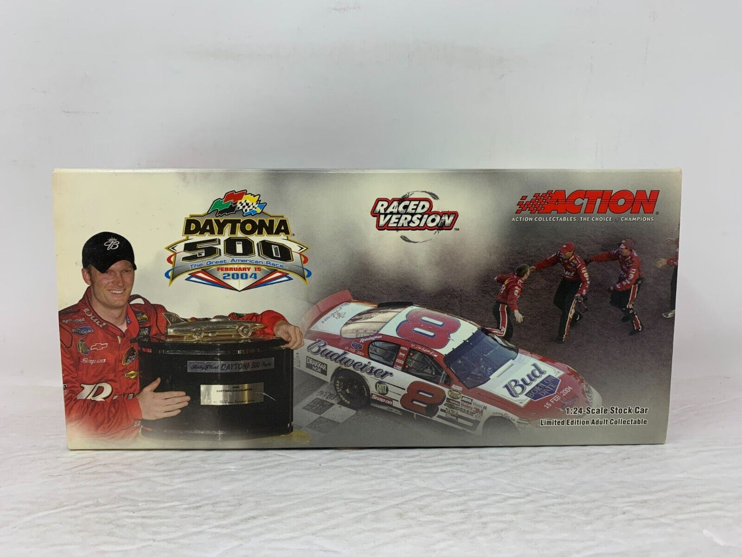 Action Nascar #8 Budweiser Dale Earnhardt Jr Daytona Win 1:24 Diecast & Figure