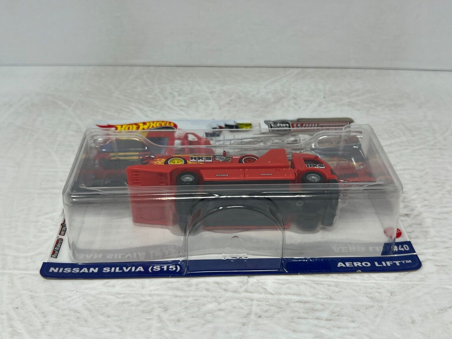 Hot Wheels Premium Nissan Silvia (S15) & Hauler #40 Team Transport 1:64 Diecast