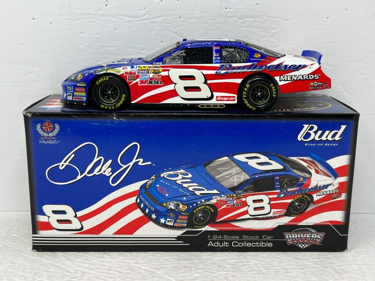 Motorsports Authentics #8 Dale Earnhardt Jr. Bud Stars and Stripes 1:24 Diecast