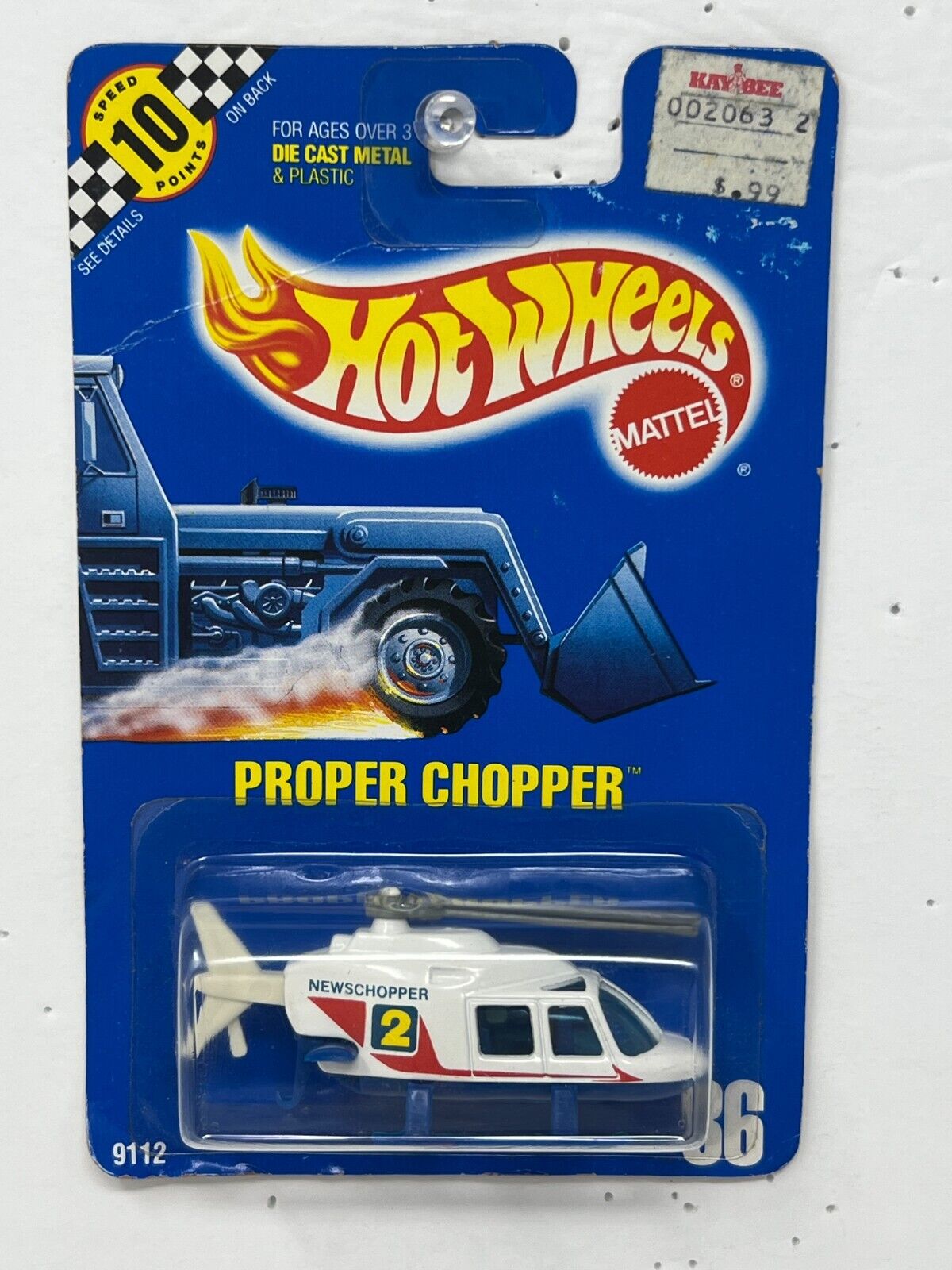 Hot Wheels 1990 Proper Chopper #86 1:64 Diecast
