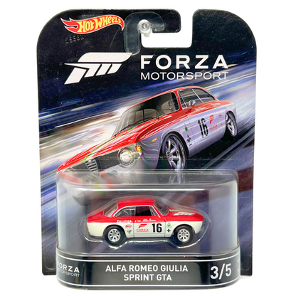 Hot Wheels Retro Entertainment Forza Alfa Romeo Giulia Sprint GTA 1:64 Diecast