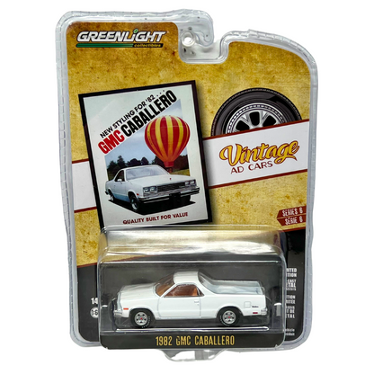 Greenlight Vintage AD Cars 1982 GMC Caballero 1:64 Diecast