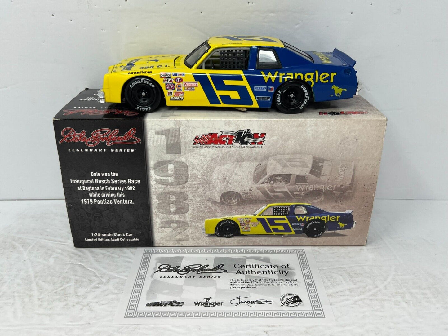 Action Nascar #15 Dale Earnhardt Sr. Wrangler Jean GM Dealers 1:24 Diecast