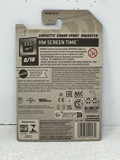 Hot Wheels HW Screen Time Fast & Furious Corvette Sport Roadster POP Culture 1:64 Diecast