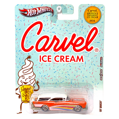 Hot Wheels Carvel Ice Cream '57 Buick Real Riders 1:64 Diecast