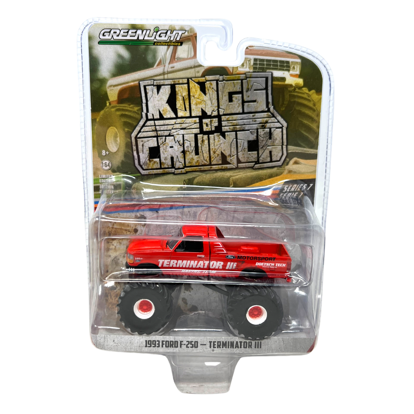 Greenlight Kings of Crunch Series 7 1993 Ford F-250 Terminator III 1:64 Diecast