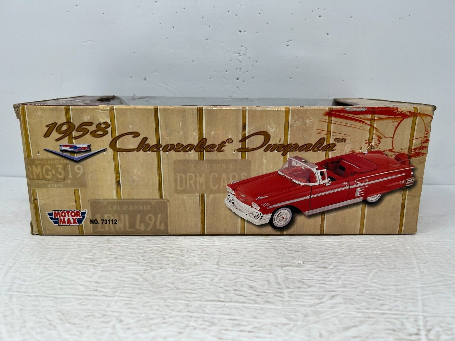 Motormax 1958 Chevrolet Impala Sierra Gold Metallic 1:18 Diecast