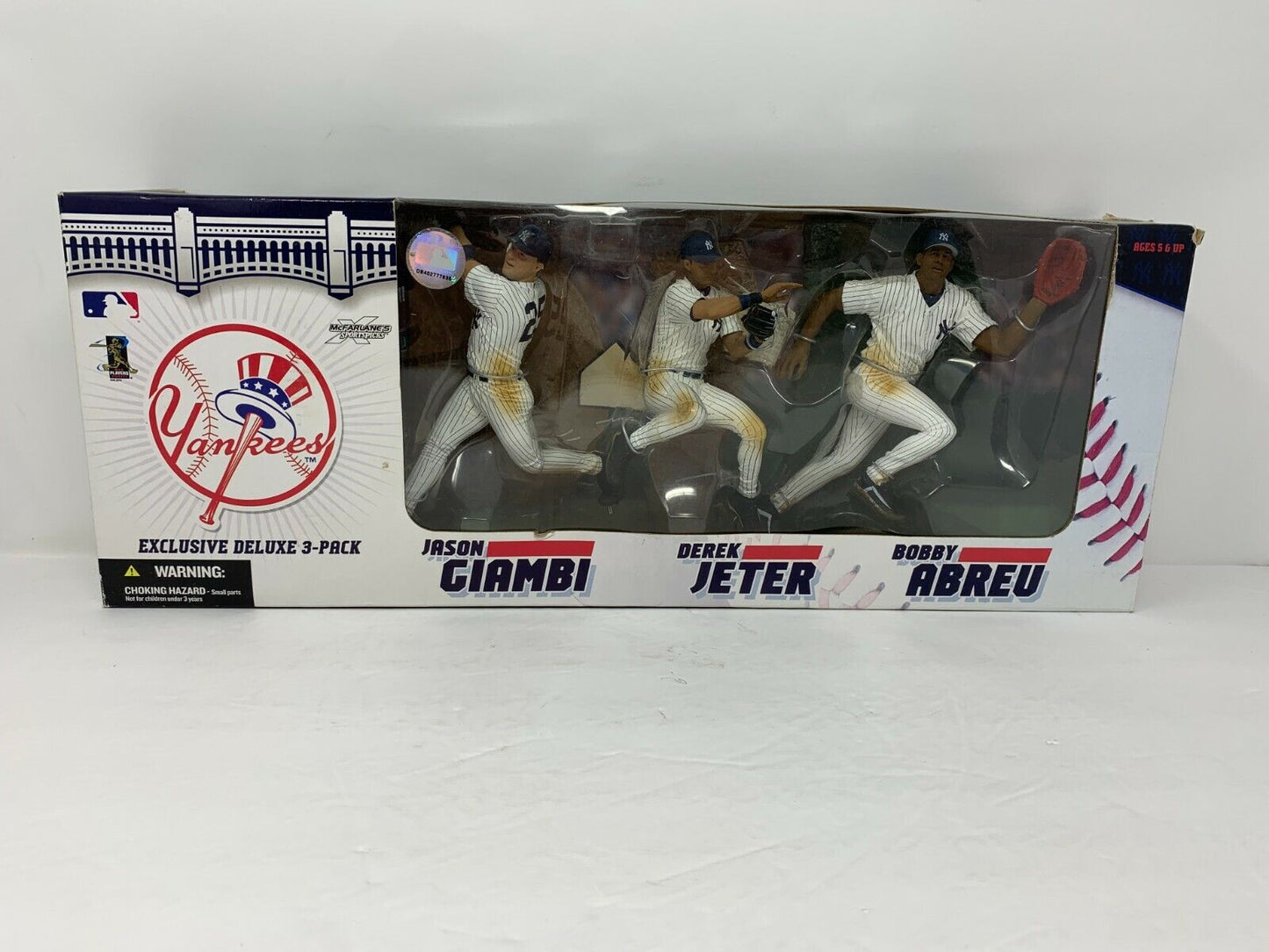 Mcfarlane MLB New York Yankees Jason Giambi & Derek Jeter & Bobby Abreu Figure