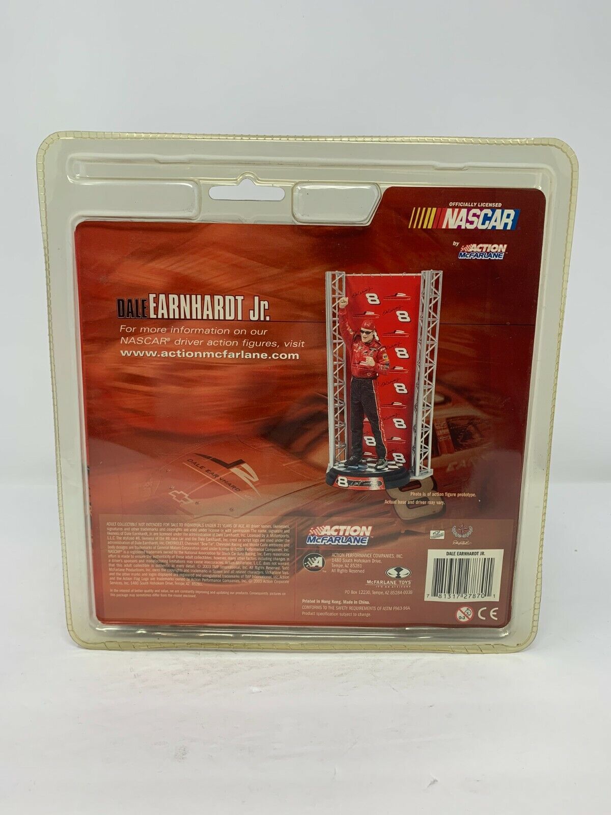 McFarlane Action Nascar Dale Earnhardt Jr. # 8 Series 1 Limited Edition Figurine